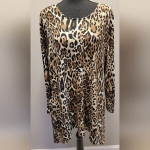 Chico's Leopard Print Tunic Top